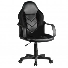 Fauteuil des jeux enfant AKORD C18 Noir et Gris