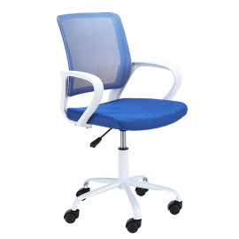 Fauteuil enfant AKORD FD6 Blanc et Bleu